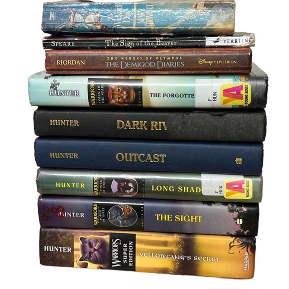 🌞 Lot of books for kids from Warrior book series by Erin Hunter - Picture 1 of 4